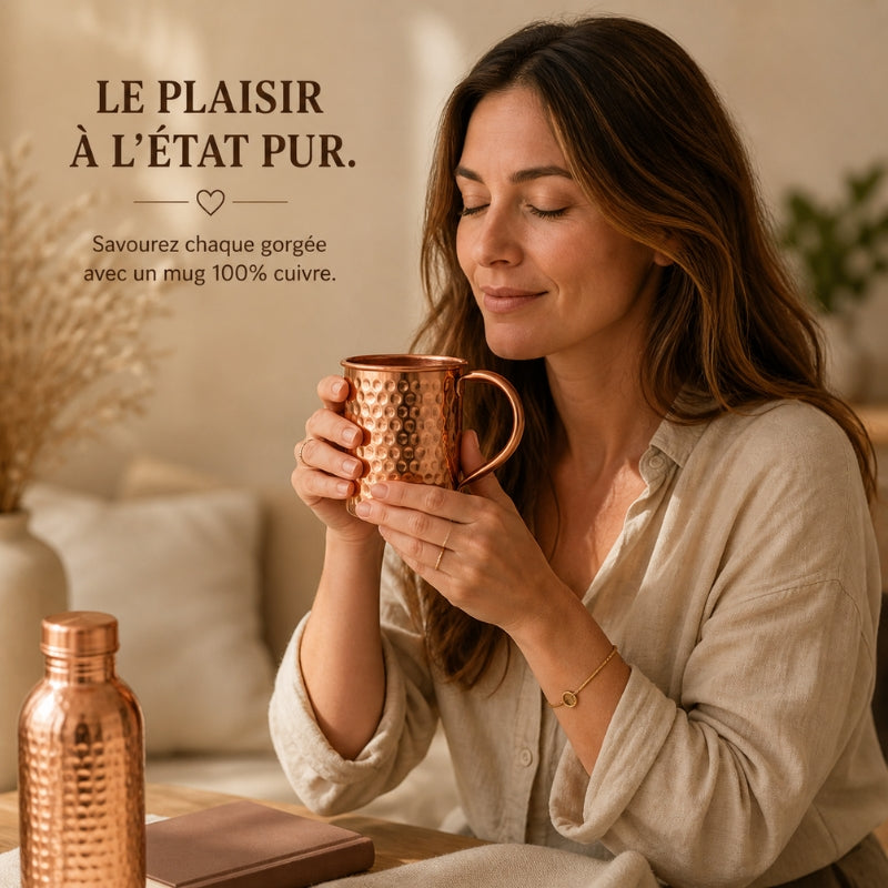 Mug en Cuivre Martelé