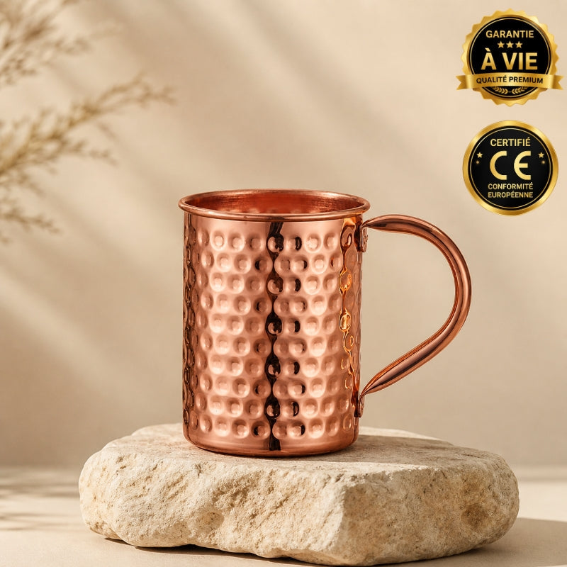 Mug en Cuivre Martelé
